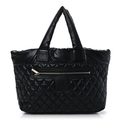 Chanel Nylon Quilted Large Coco Cocoon Tote Black 1 of 9