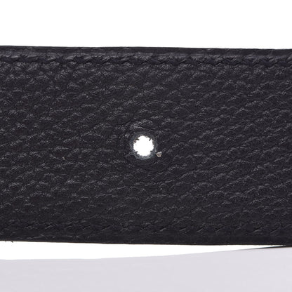 Hermes Togo Box 32mm H Belt 85 Black Rouge H 10 of 18