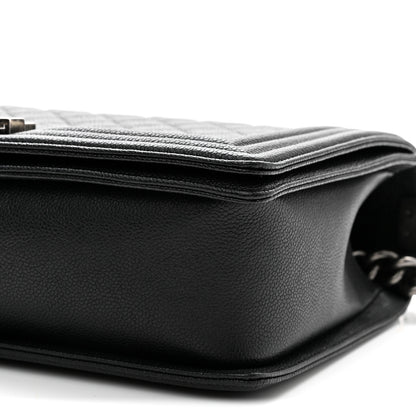 Chanel Caviar Quilted New Medium Boy Flap Black 10 of 11