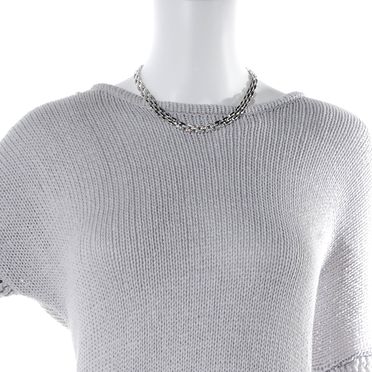 18k White Gold Diamond Panthere Maillon Necklace