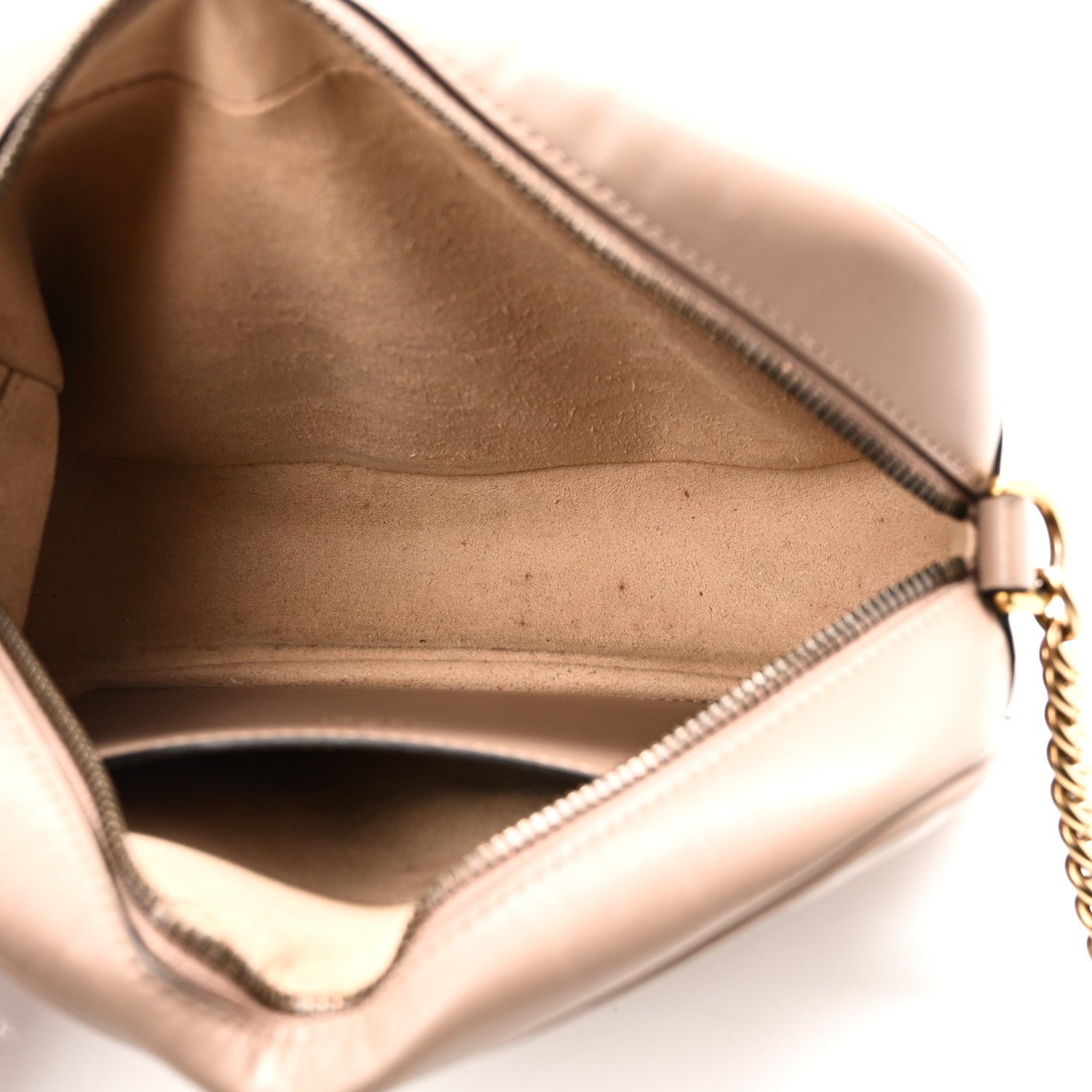 Gucci Calfskin Matelasse Small GG Marmont Chain Shoulder Bag Porcelain Rose 5 of 11