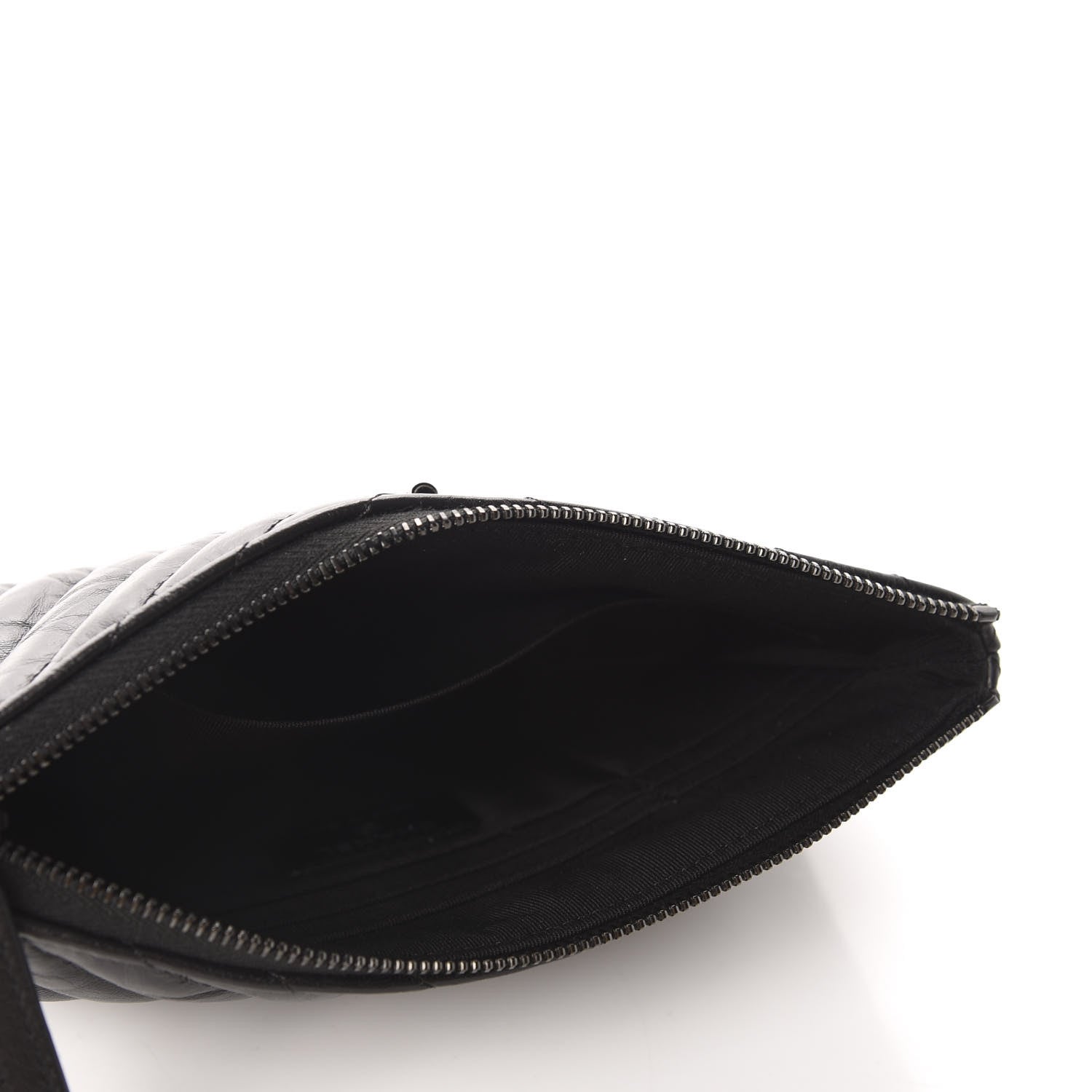 Chanel Aged Calfskin Chevron Quilted Medium Reissue Cosmetic Case So Black 5 of 8
