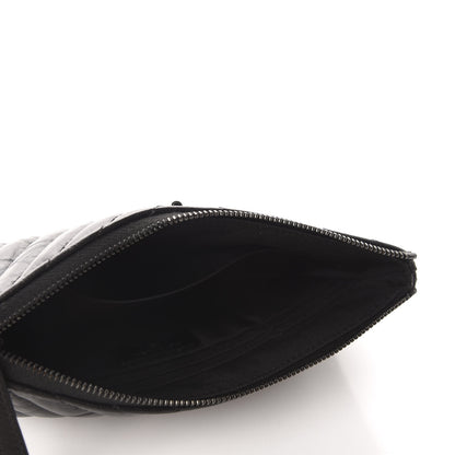 Chanel Aged Calfskin Chevron Quilted Medium Reissue Cosmetic Case So Black 5 of 8