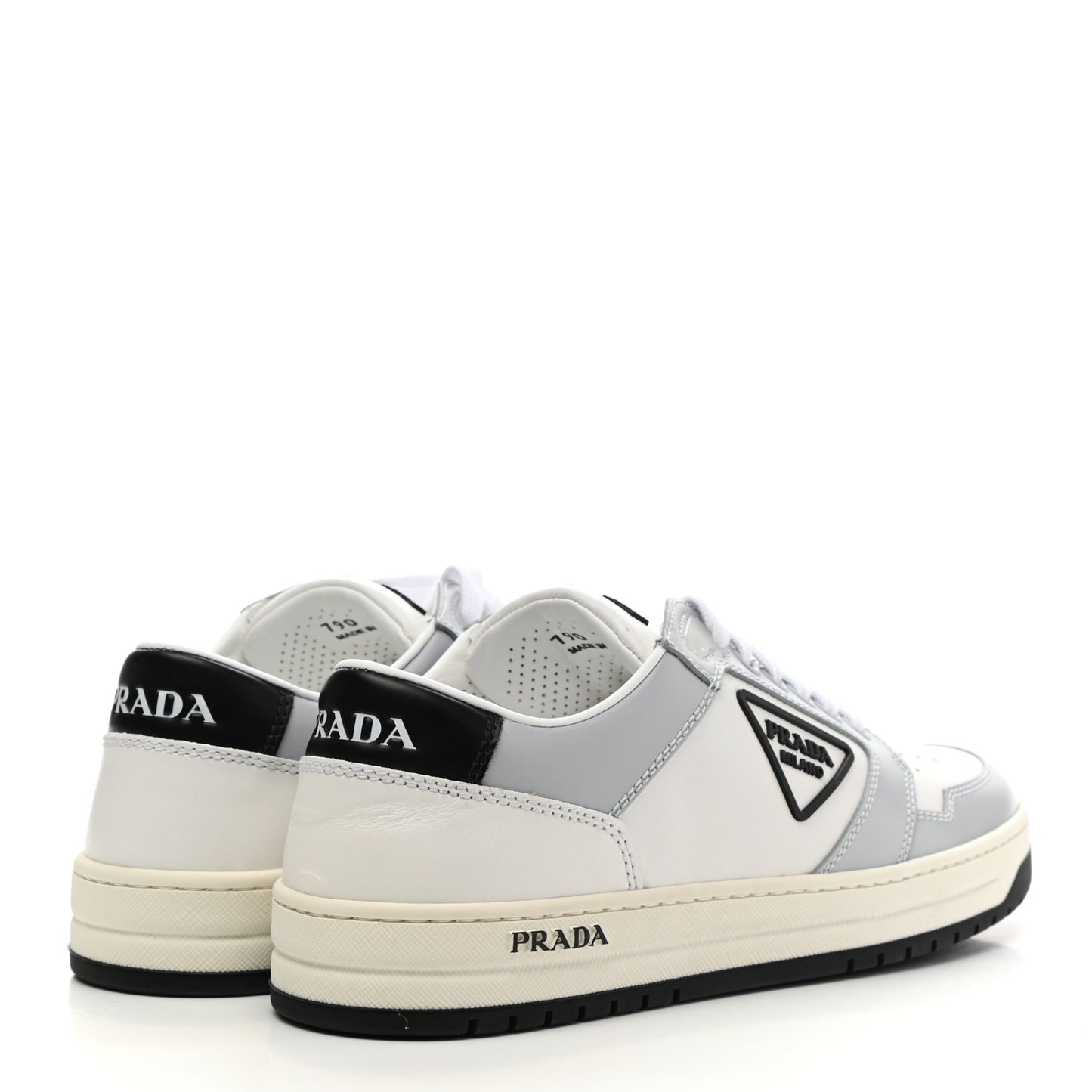 Vitello Sport Spazzolato Rois Rubber Triangle Logo Perforated Womens District Low Top 30mm Sneakers 37 White Fiordaliso