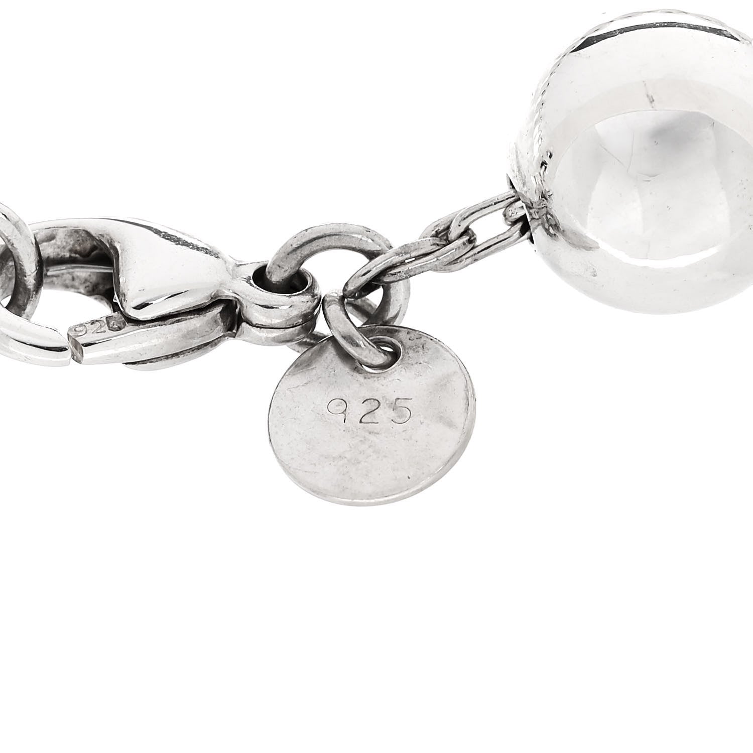 Tiffany Sterling Silver 10mm HardWear Ball Bracelet 4 of 4