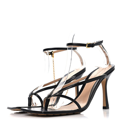 Bottega Veneta Nappa Stretch Multi Strap 90mm Sandals 39 Black 4 of 8