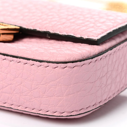Fendi Cuoio Romano Scented Nano Baguette Charm Rosa Acquerello 9 of 9