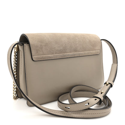 Chloe Suede Calfskin Small Faye Shoulder Bag Motty Grey 3 of 12