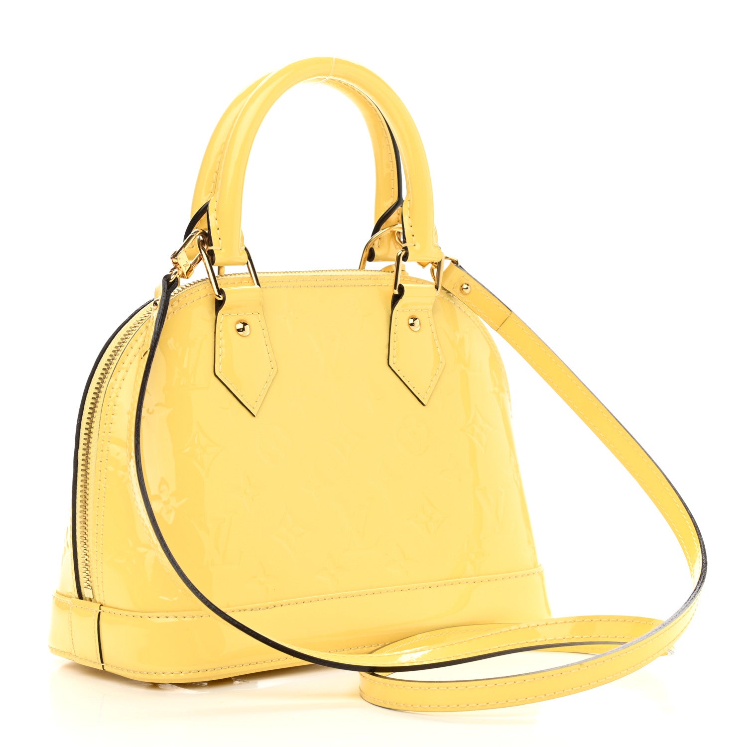 Louis Vuitton Vernis Alma BB Citrine 3 of 10