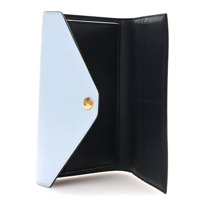 Celine Liege Calfskin Pocket Tri-Fold Multifunction Envelope Flap Wallet Mineral Multicolor 5 of 7