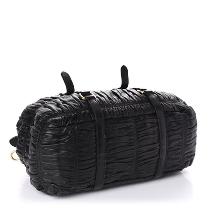 Prada Nappa Gaufre Tote Black 4 of 19