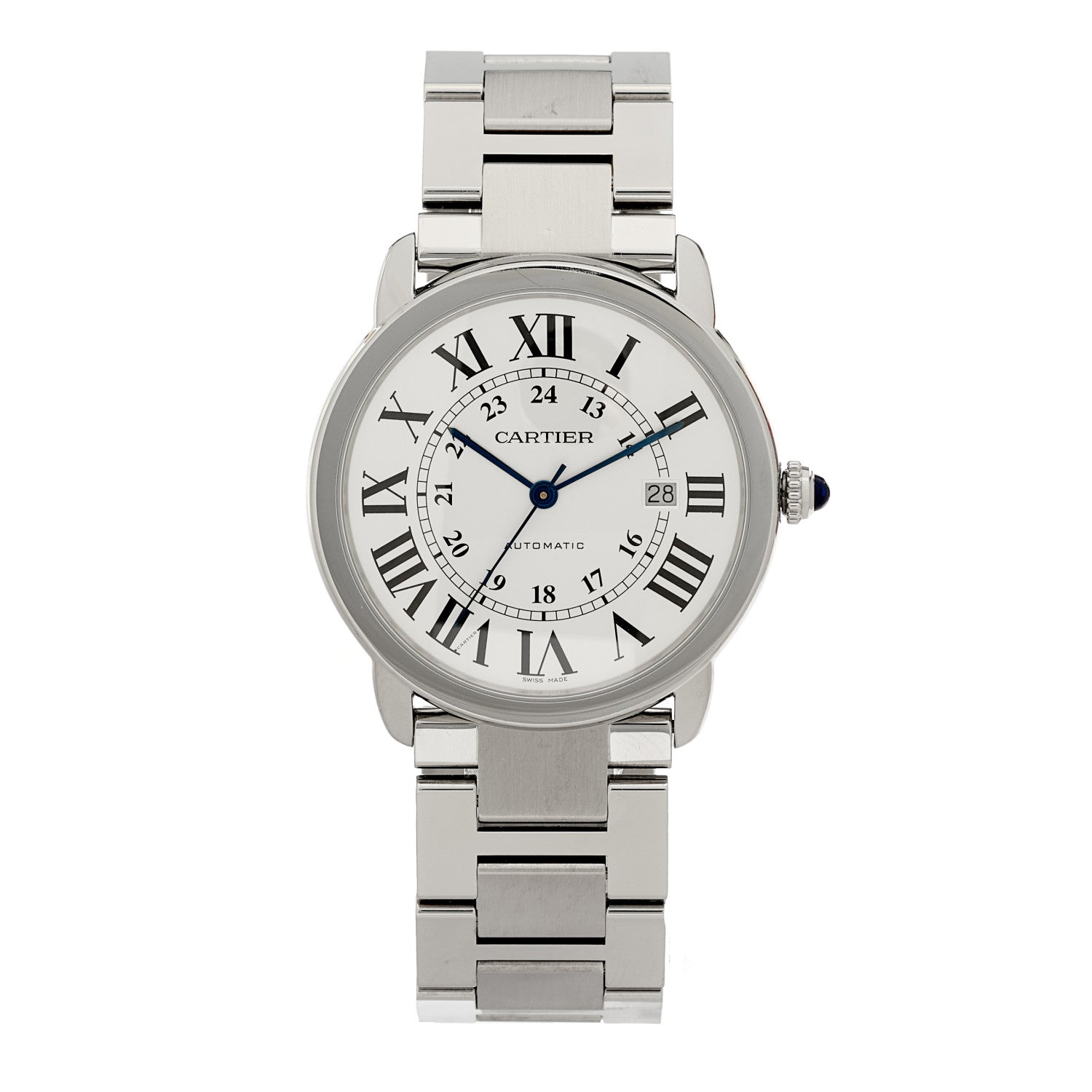 Cartier Stainless Steel 42mm Ronde Solo Automatic Watch 1 of 5