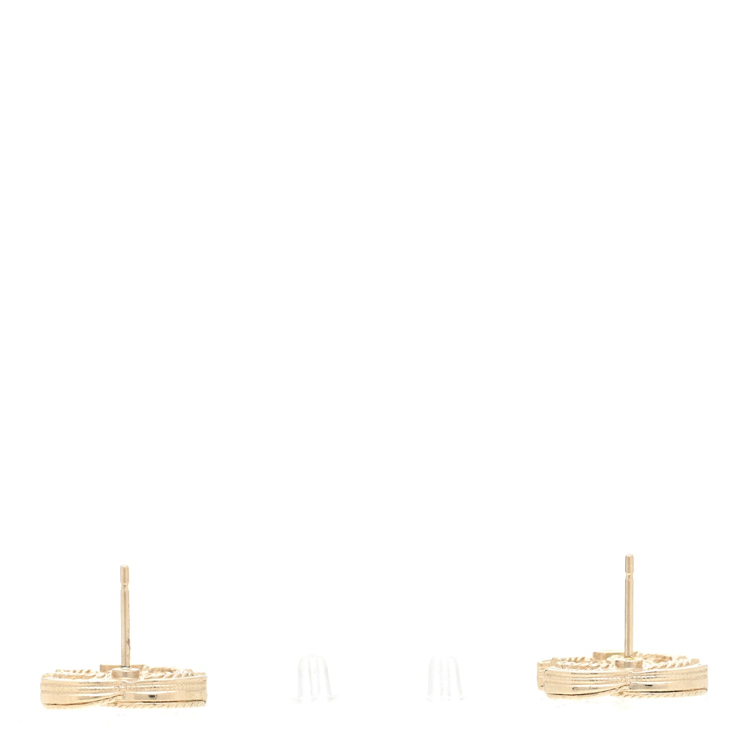 Chanel Pearl CC Earrings Gold 3 of 4