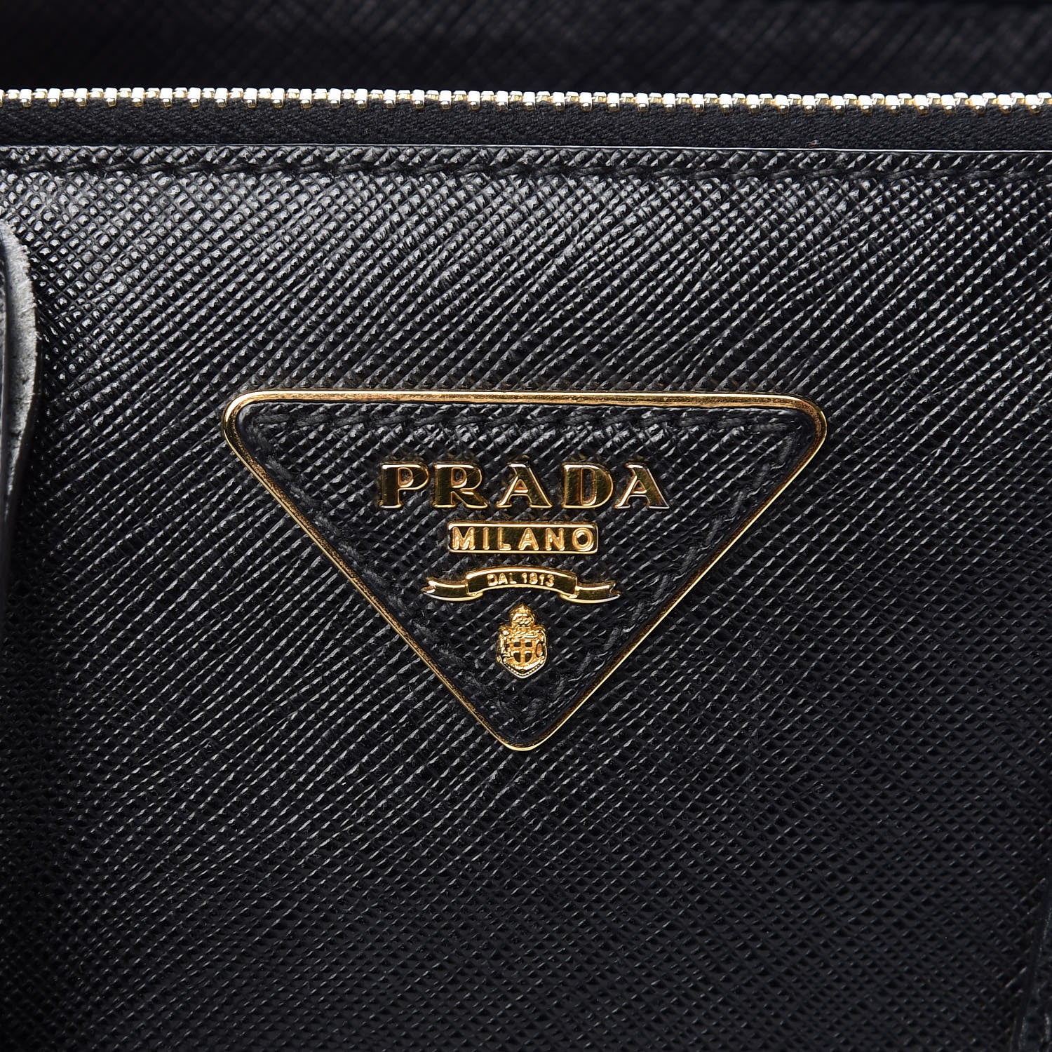 Prada Saffiano Mini Galleria Double Zip Tote Black 8 of 19
