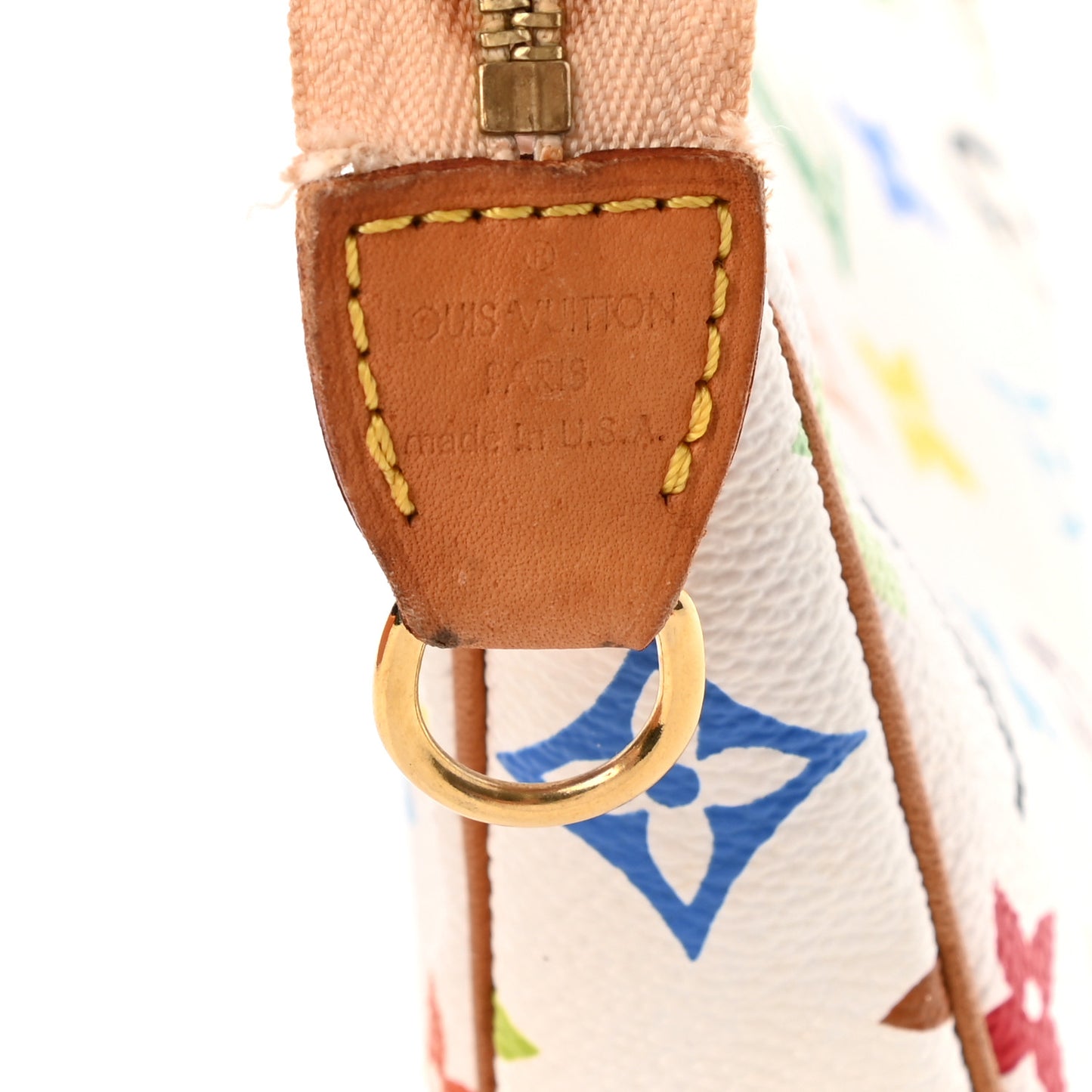 Monogram Multicolor Pochette Accessories White