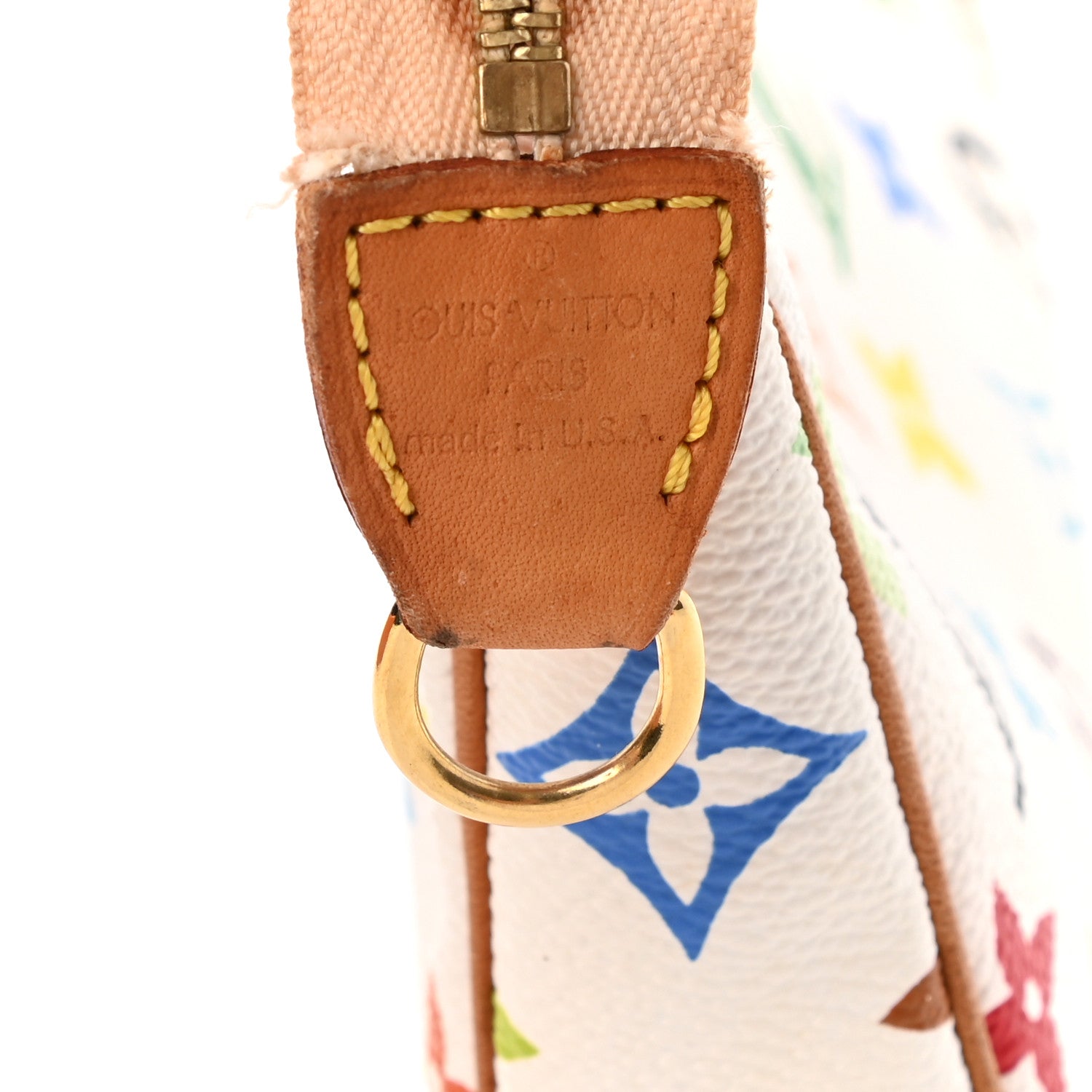 Louis Vuitton Monogram Multicolor Pochette Accessories White 6 of 12