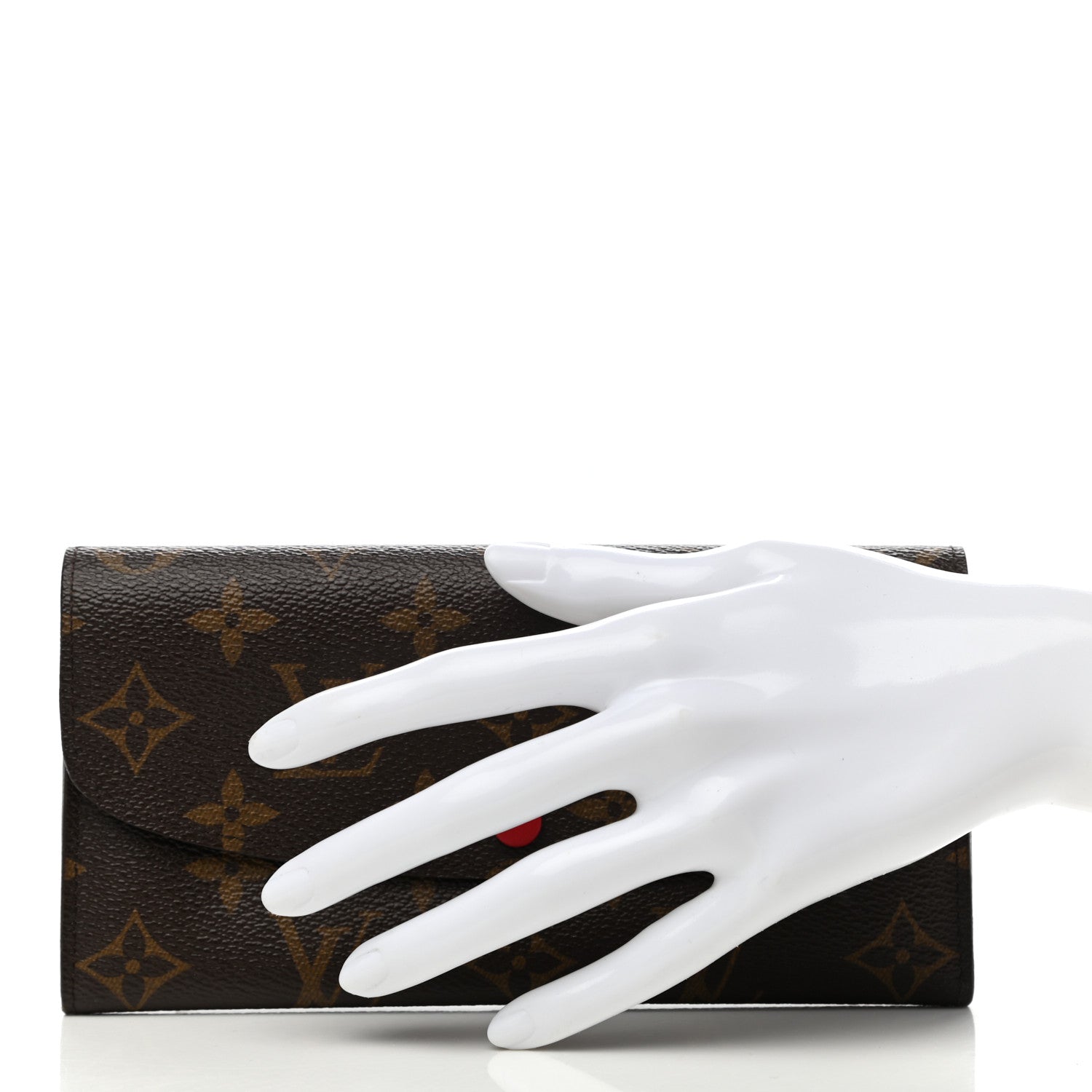 Louis Vuitton Monogram Emilie Wallet Red 2 of 10