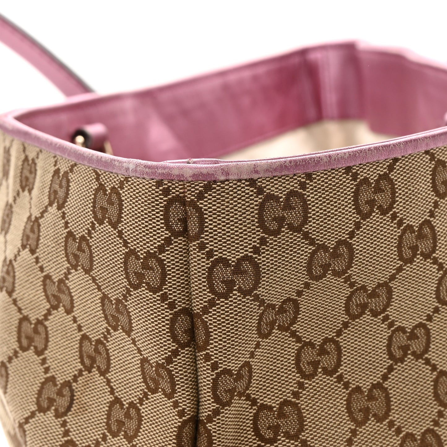 Monogram Large Heart Bit Charm Top Handle Tote Pink