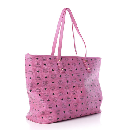 MCM Visetos Large Anya Shopper Tote Pink 3 of 9