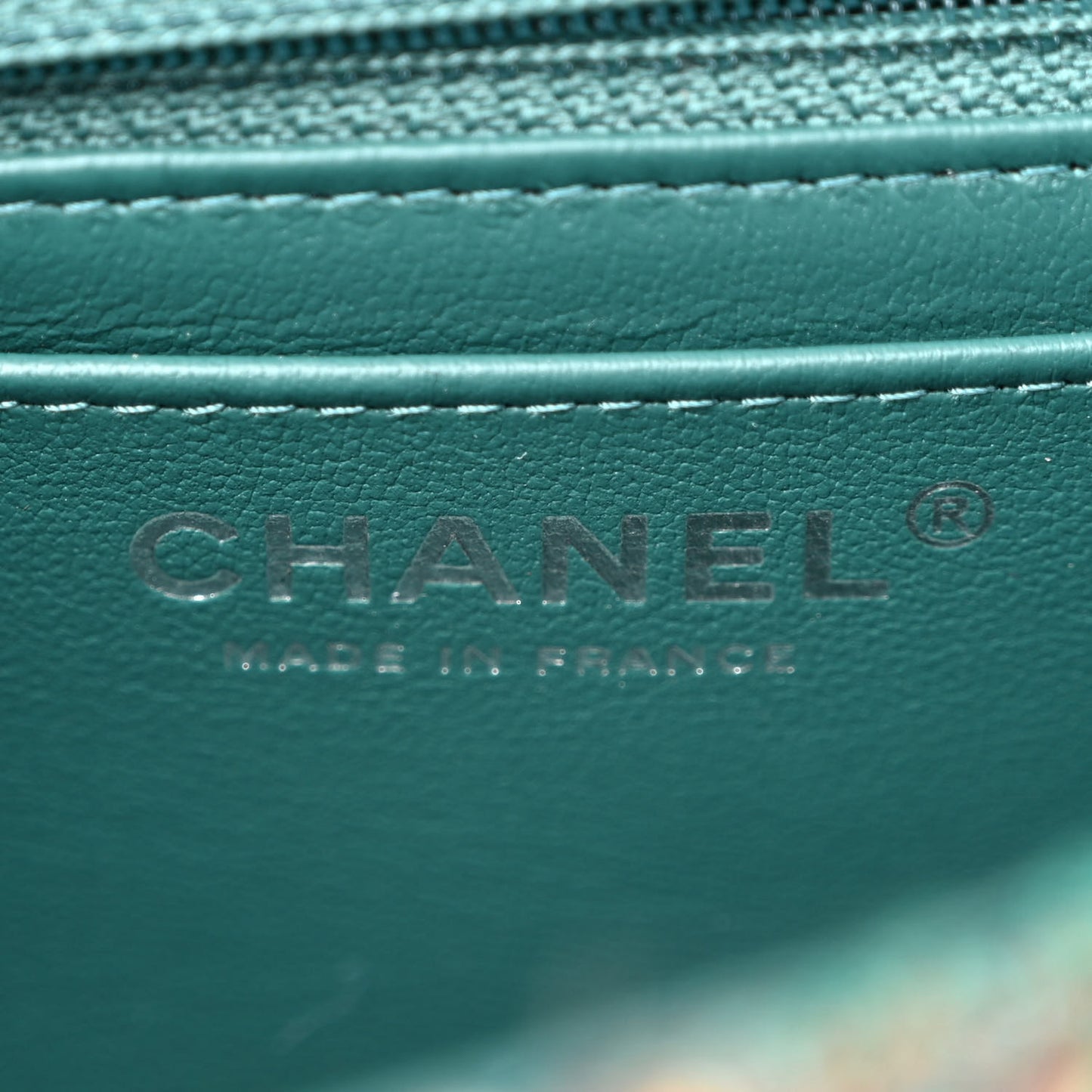 Tweed Quilted Mini Rectangular Flap Green