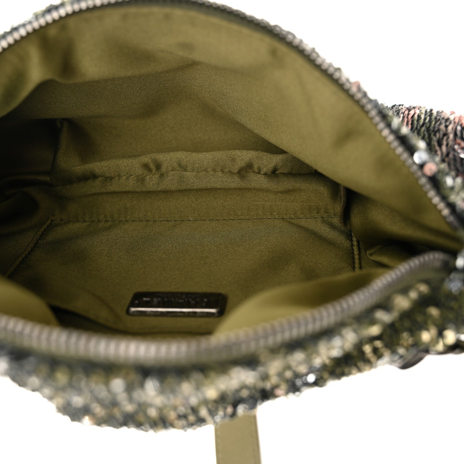 Chanel Sequin Coco Cuba Waist Bag Fanny Pack Khaki 5 of 10