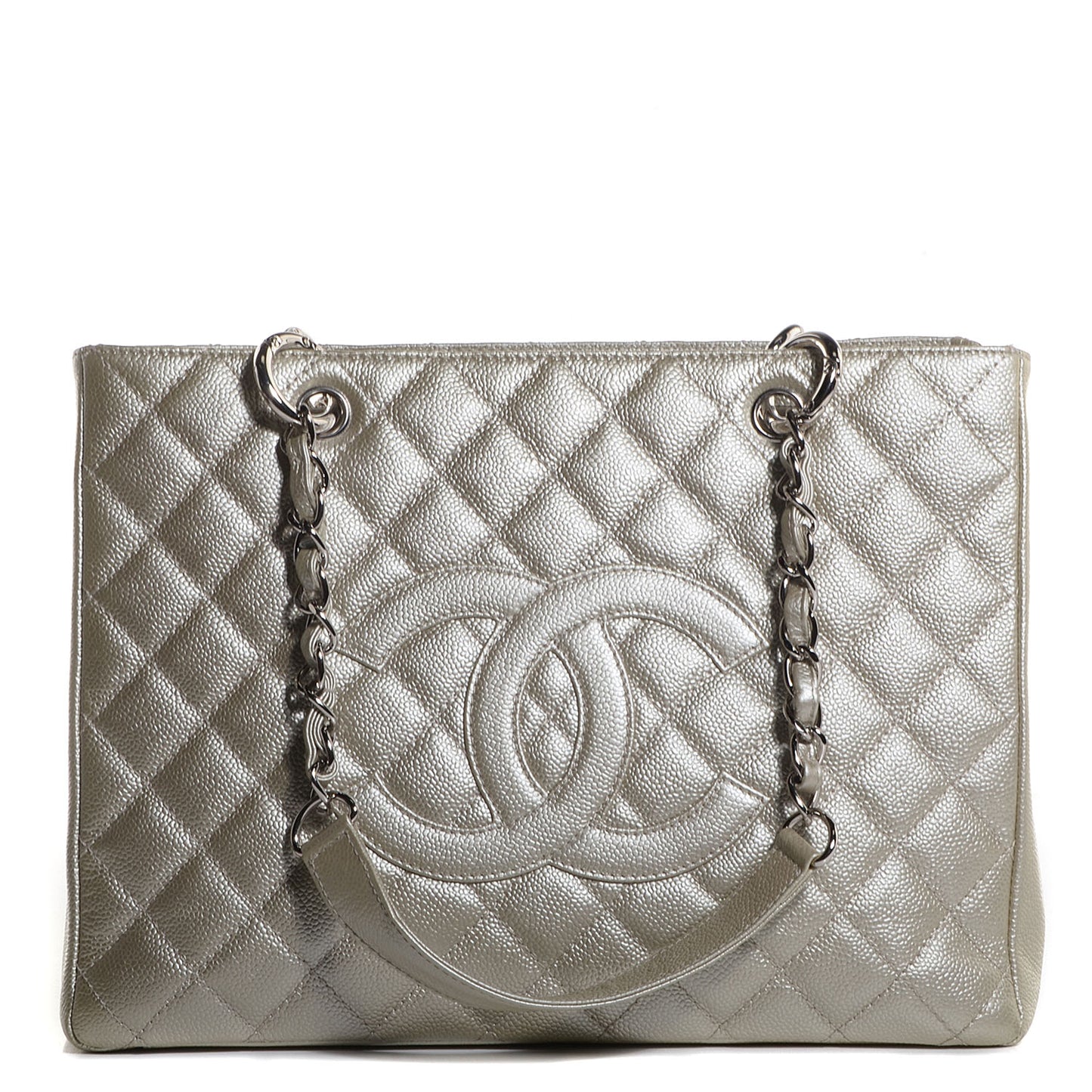 Caviar Grand Shopping Tote GST Light Gold