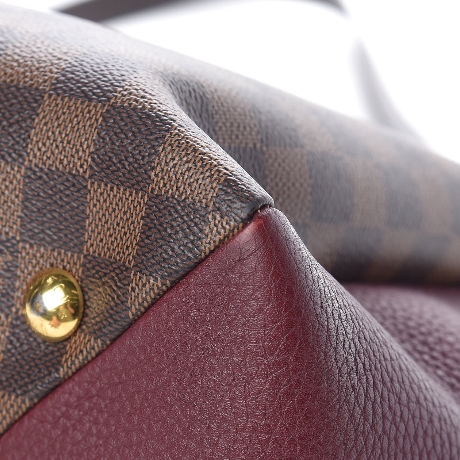 Louis Vuitton Damier Ebene Cuir Taurillon Brittany Bordeaux 9 of 15