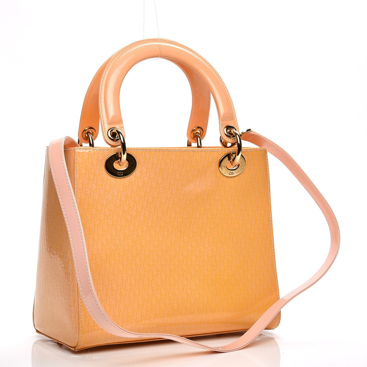 Patent Diorissimo Medium Lady Dior Orange