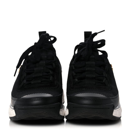 Chanel Velvet Calfskin Mixed Fibers CC Sneakers 36 Black 2 of 8
