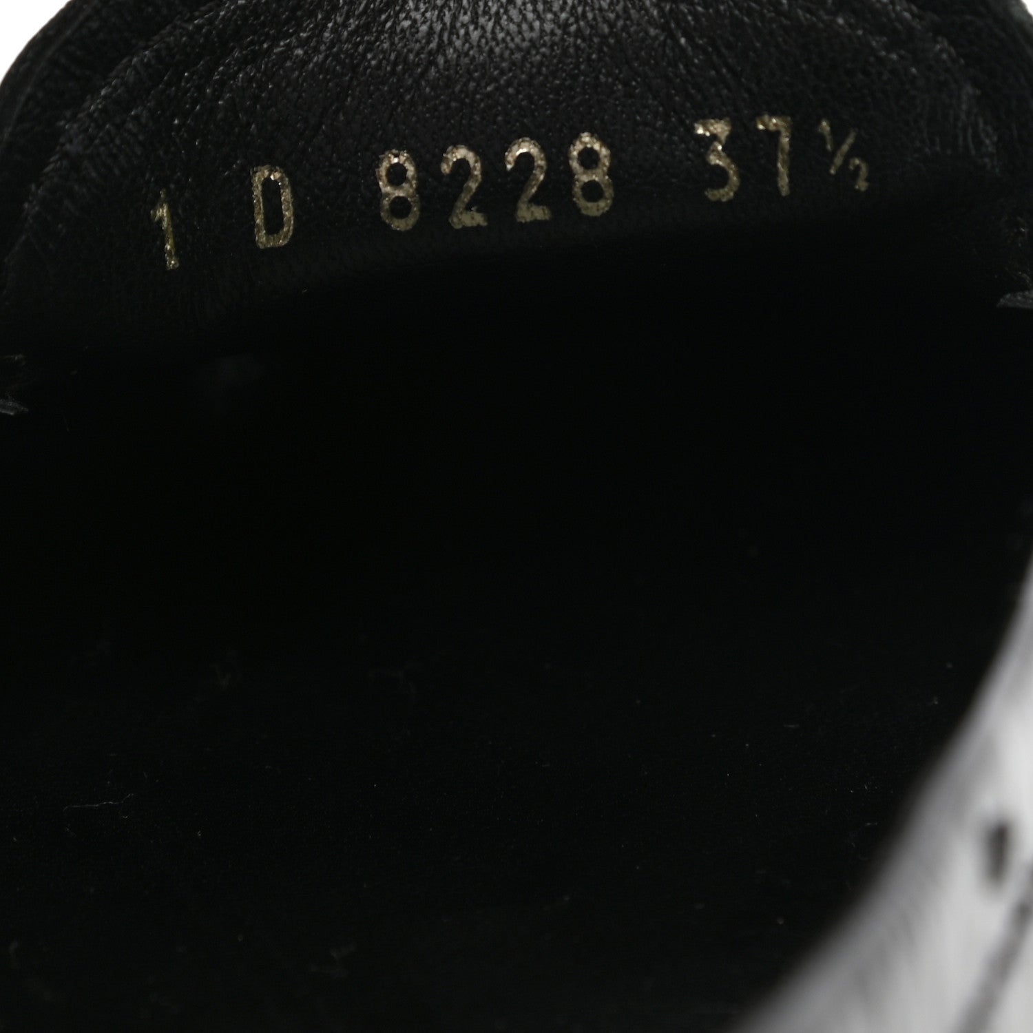 Prada Patent Calfskin Logo Loafers 37.5 Black 7 of 10