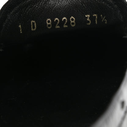 Prada Patent Calfskin Logo Loafers 37.5 Black 7 of 10