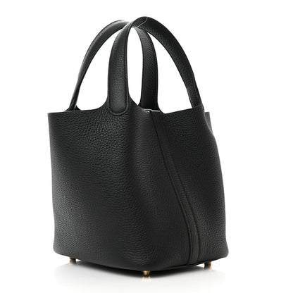 Hermes Taurillon Clemence Picotin Lock 18 PM Black 3 of 11