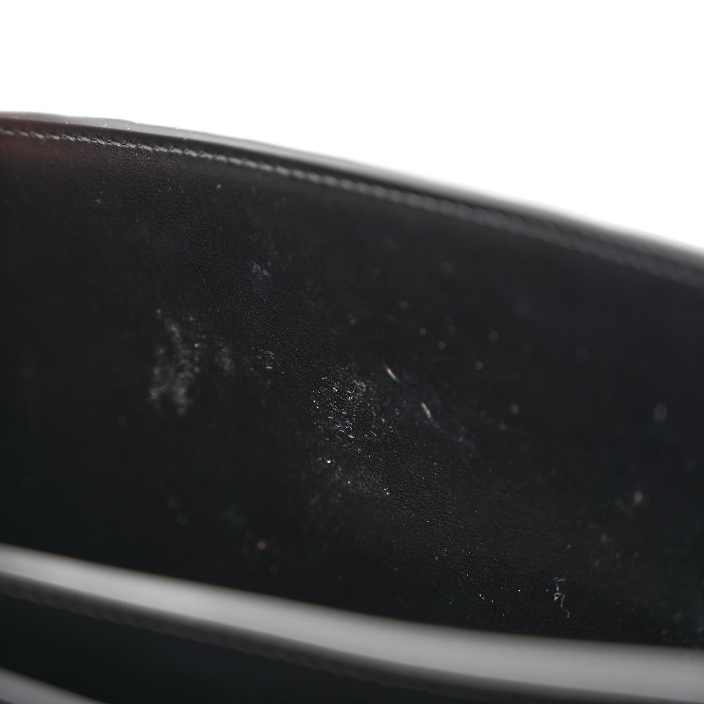Semi Shiny Snakeskin 001 Chain Wallet Black