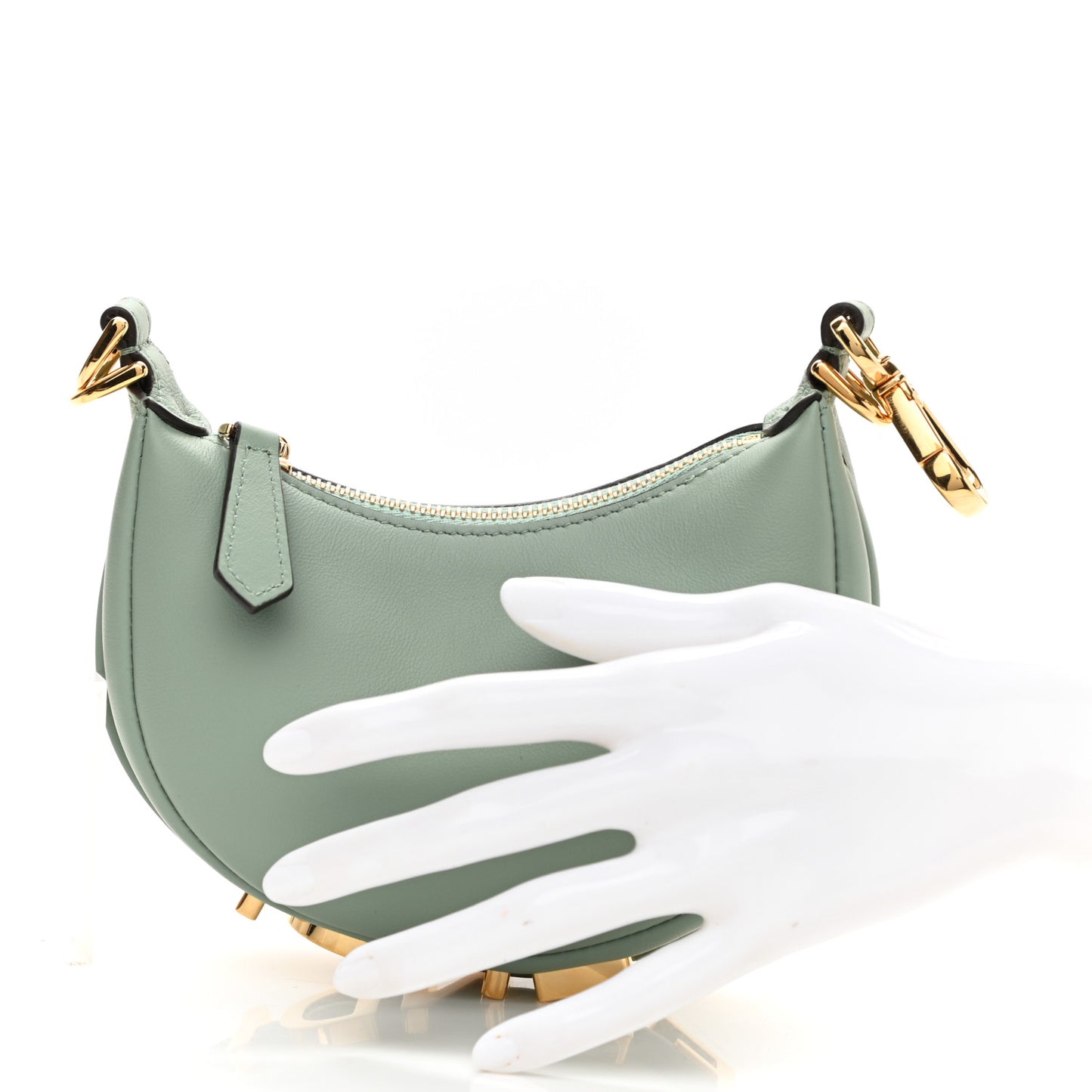 Vitello Grace New Matte Nano Fendigraphy Hobo Charm Menta