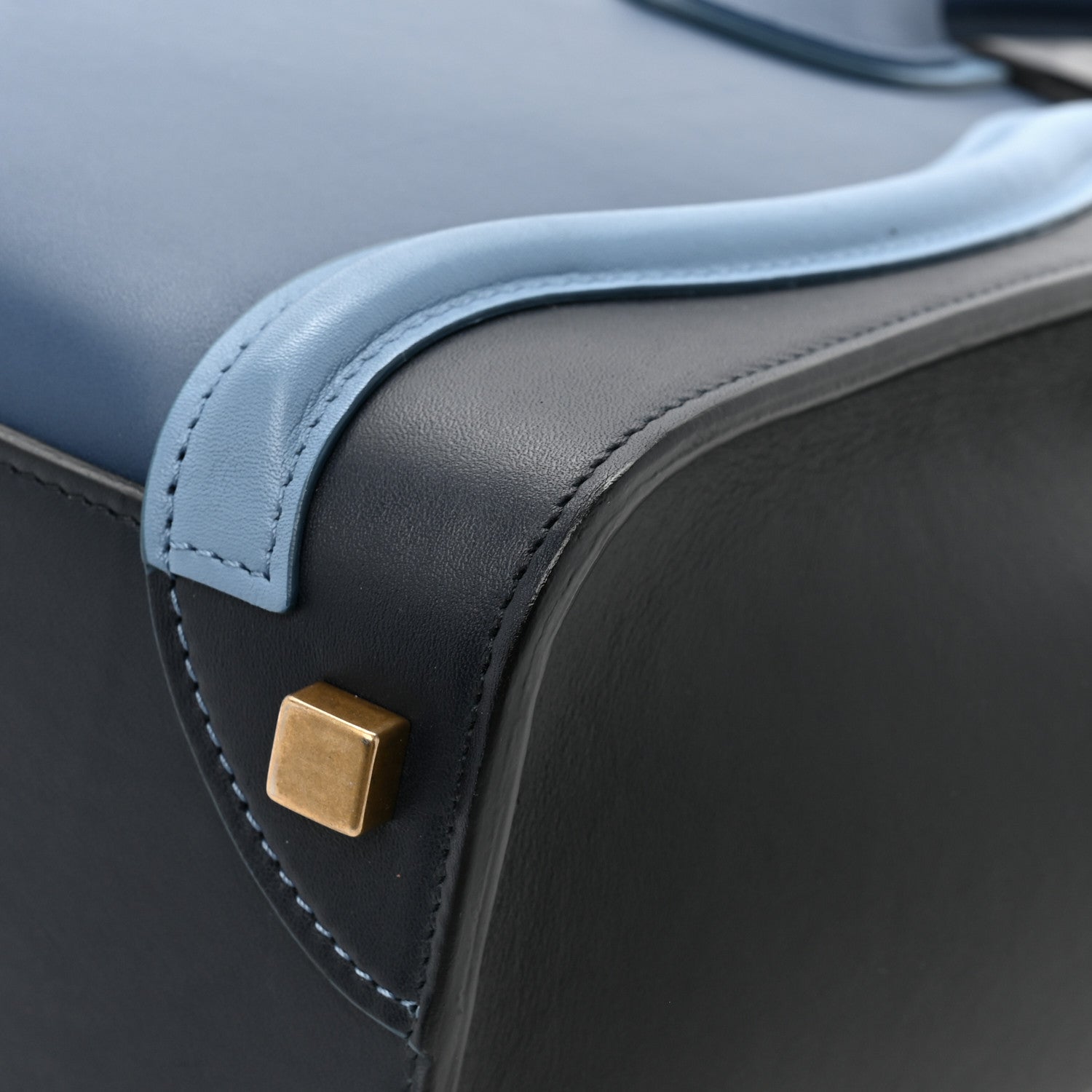 Celine Smooth Calfskin Micro Tri-Color Luggage Deep Sea 11 of 12