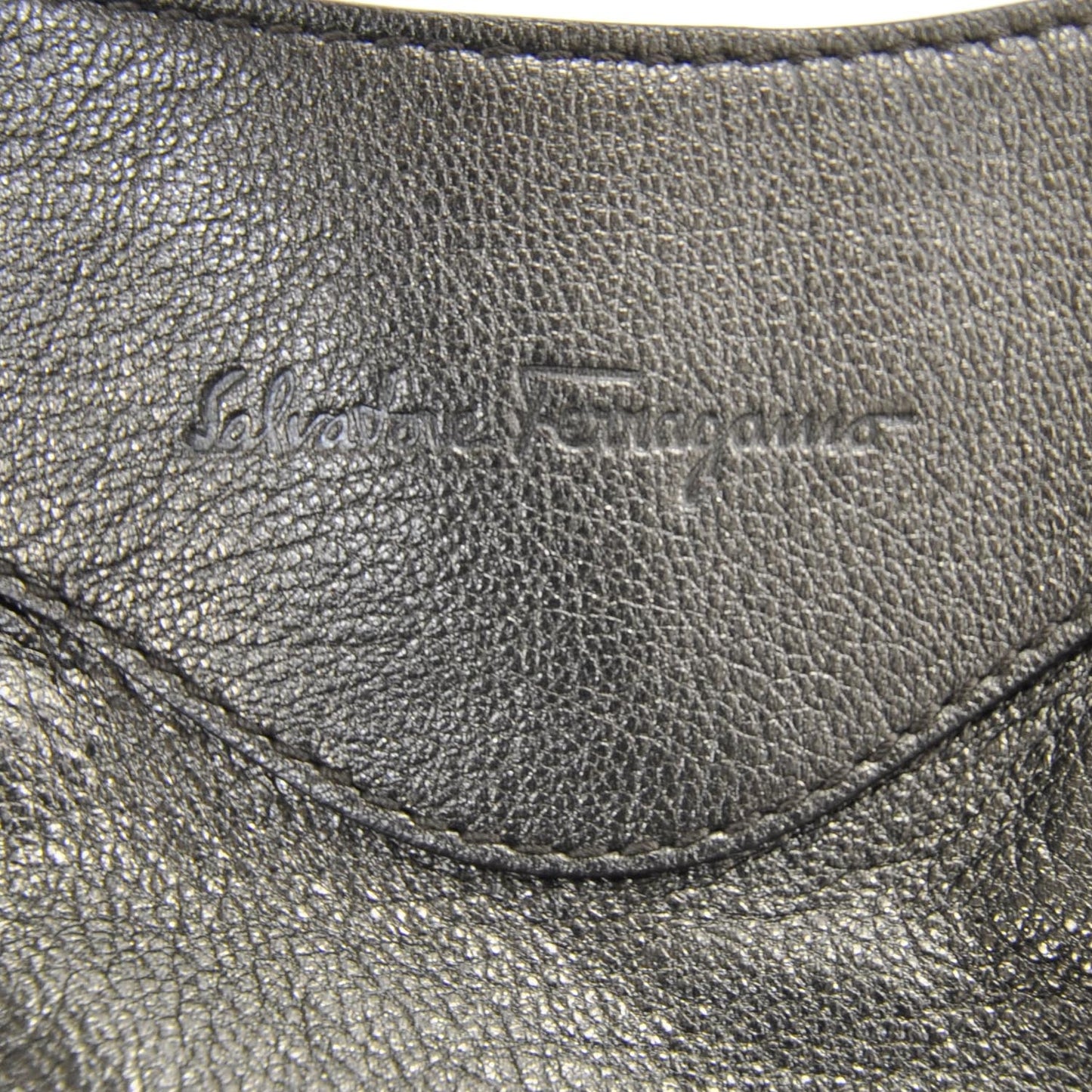 SALVATOREFERRAGAMOLeatherSmallMarisaMetallic