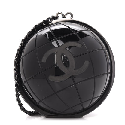 Chanel Plexiglass Around The World Clutch Black 1 of 10