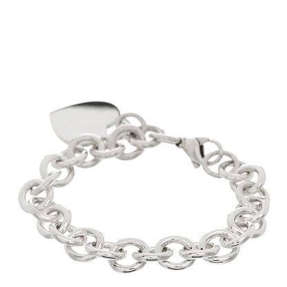 Tiffany Sterling Silver Heart Tag Charm Bracelet 2 of 3