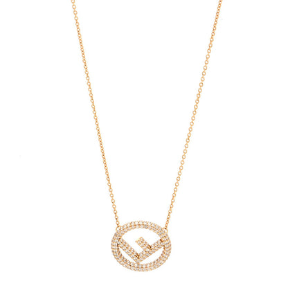 Fendi Brass Crystal F is Fendi Necklace Gold 1 of 5