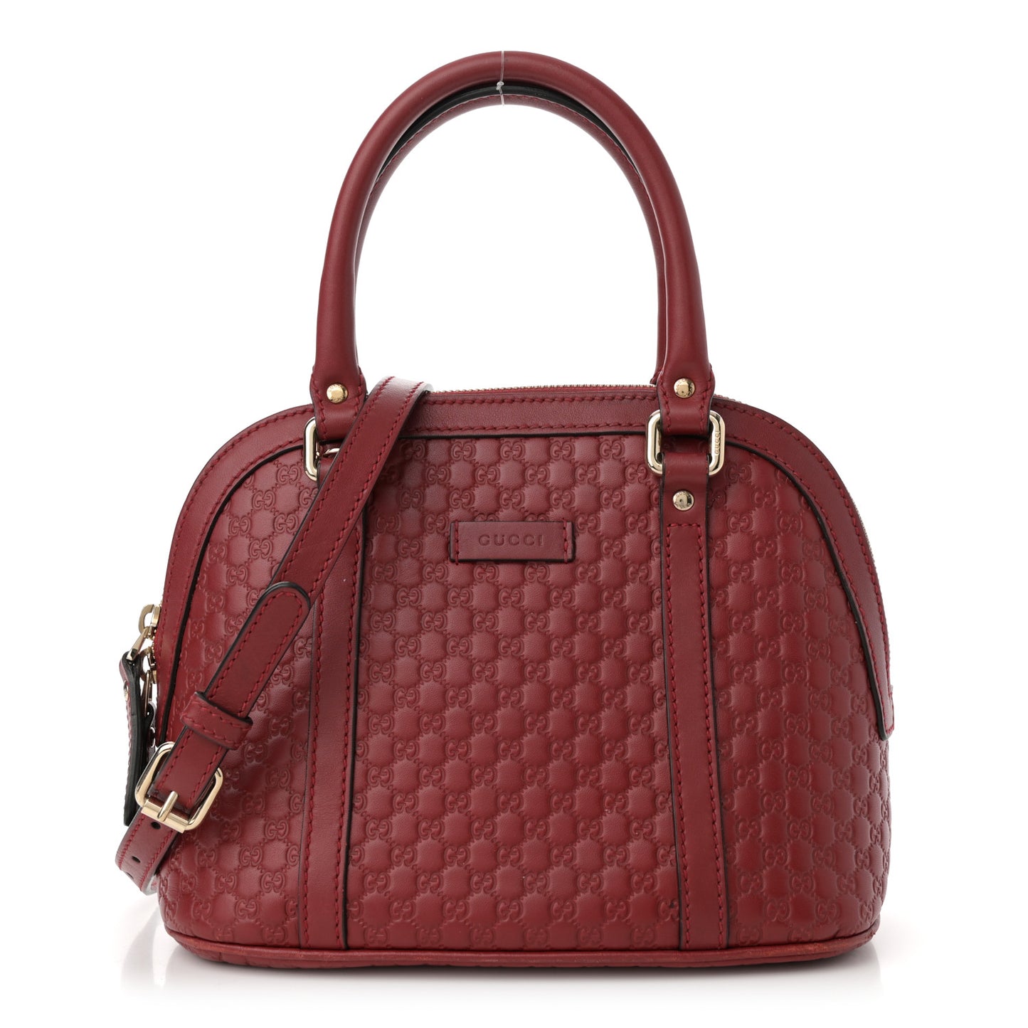 Soft Microguccissima Mini Dome Bag Rosso
