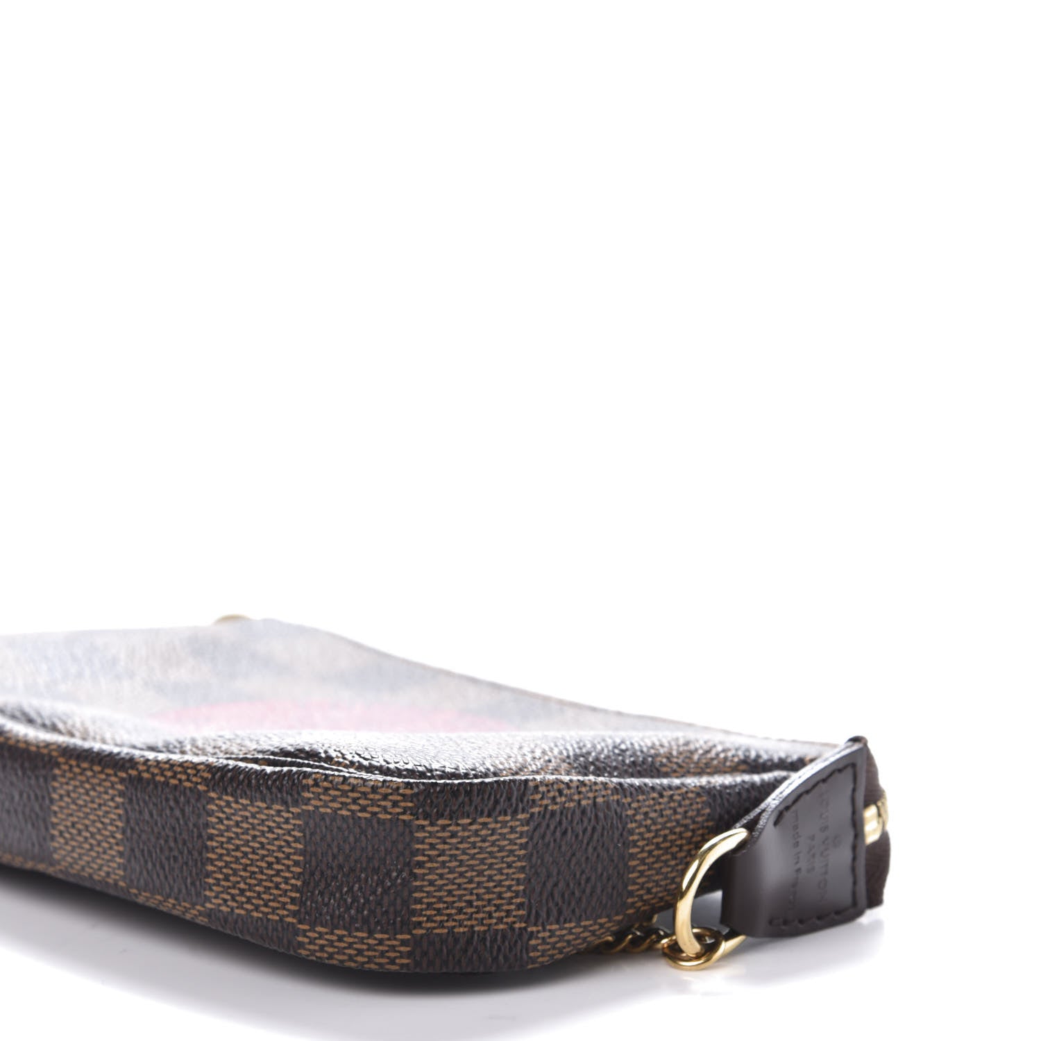 Louis Vuitton Damier Ebene Complice Trunks and Bags Mini Pochette Accessories Red 7 of 8