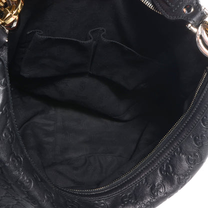 Gucci Guccissima GG Twins Large Hobo Black 5 of 7