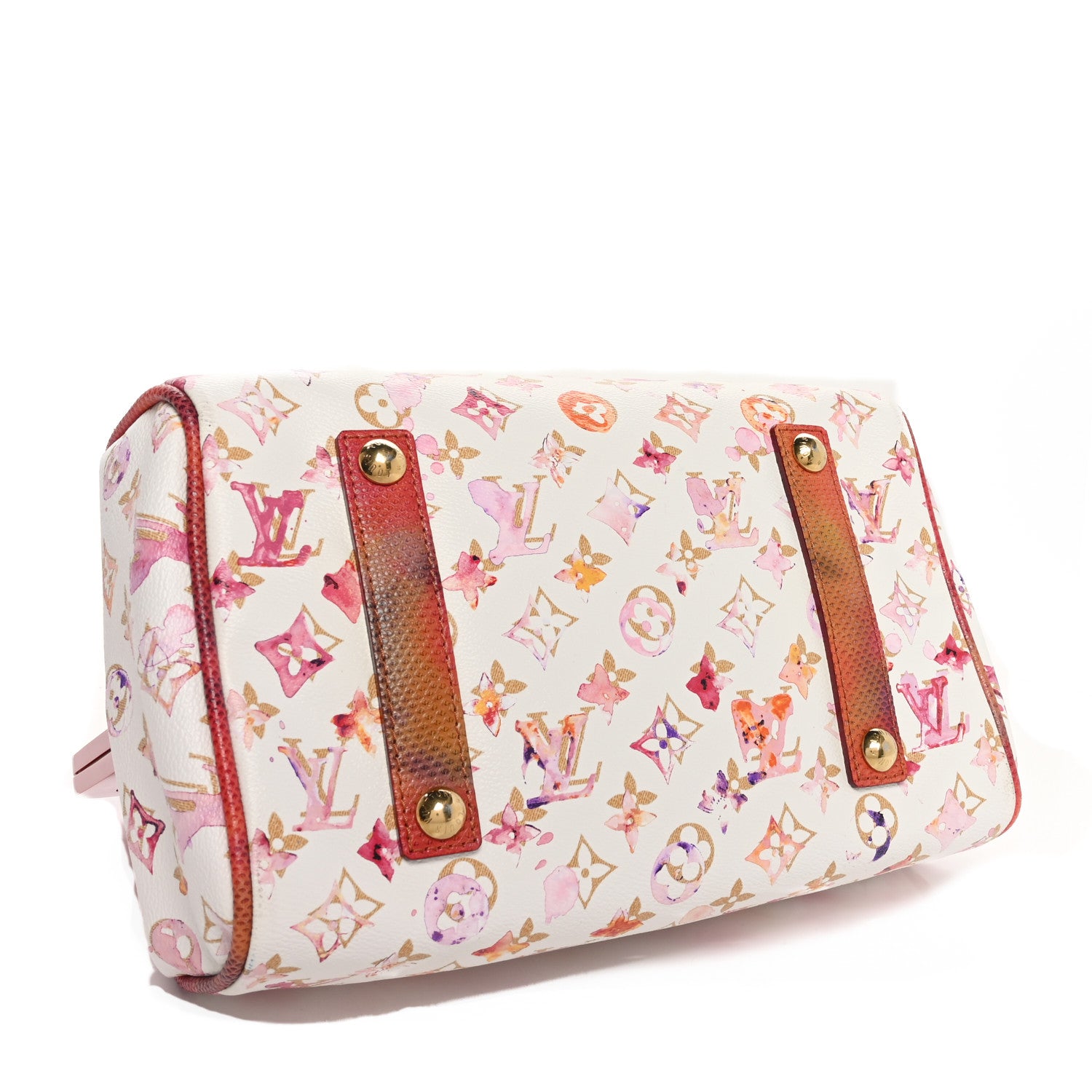 Louis Vuitton Watercolor Aquarelle Frame Speedy White 4 of 9