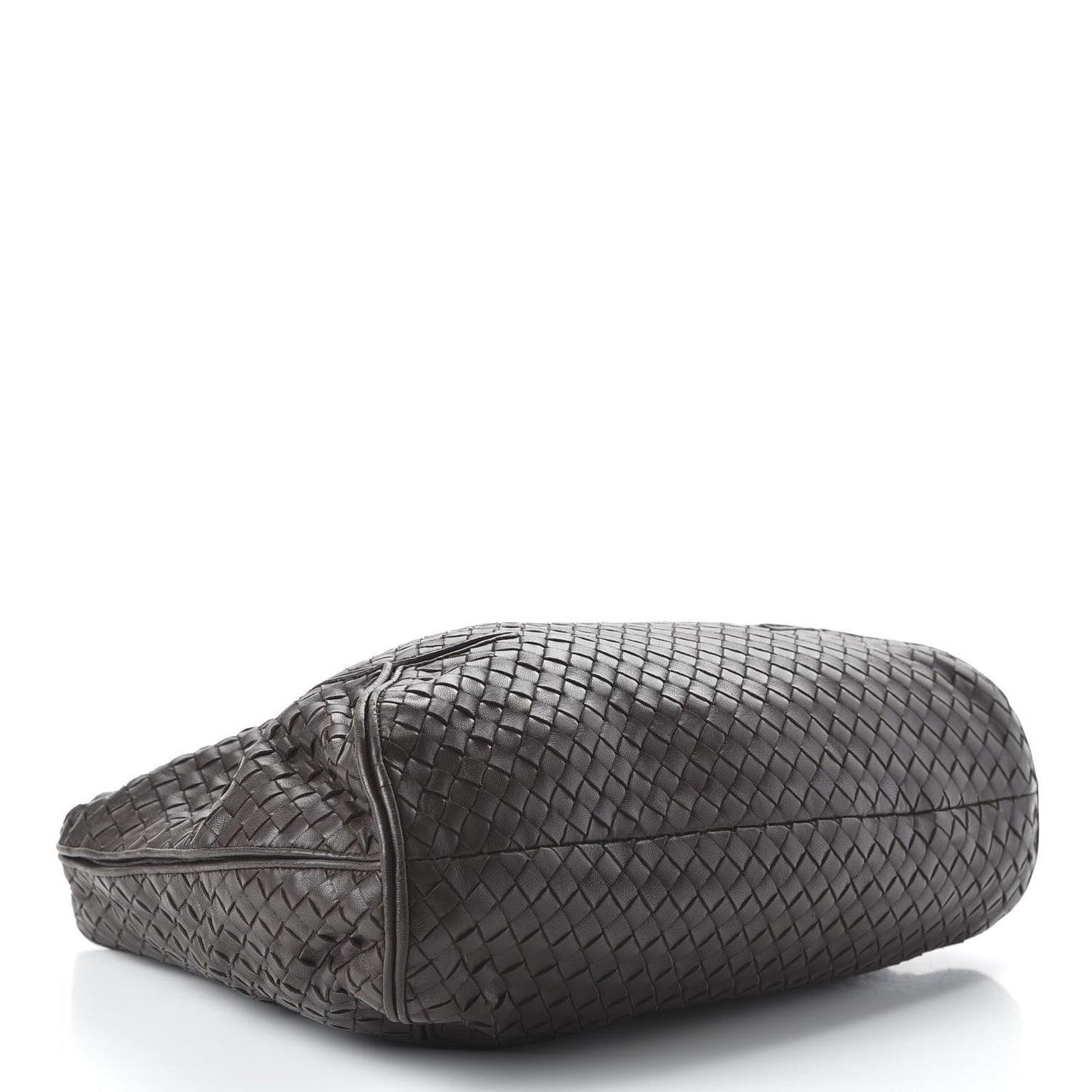 Nappa Intrecciato New Ball Hobo Ebano