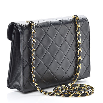 Chanel Lambskin Quilted Small Single Flap Navy 3 of 14