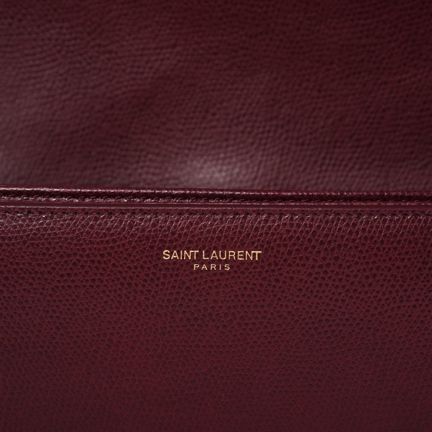 Textured Calfskin Medium Classic Monogram Universite Bag Dark Red