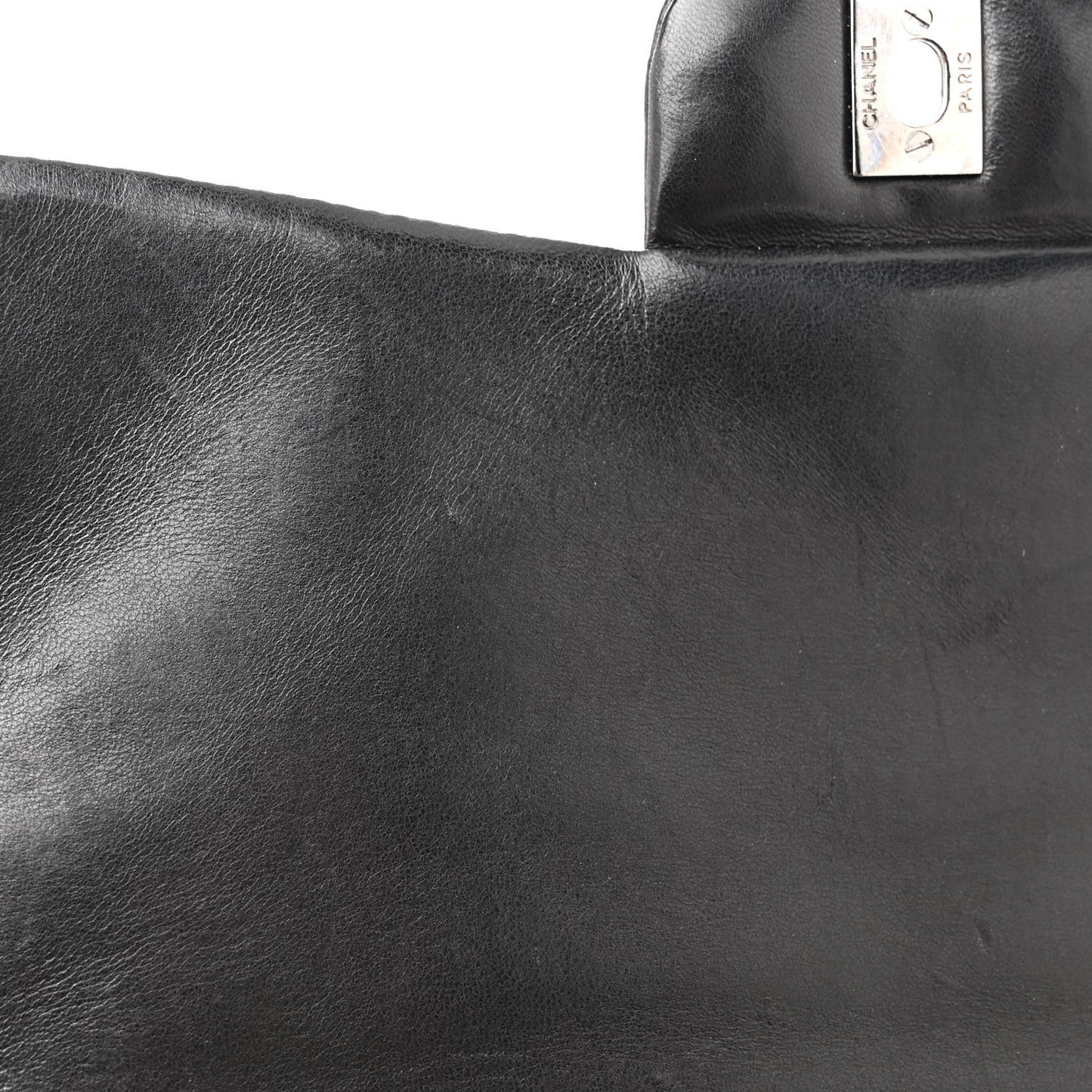 Lambskin Quilted Jumbo Single Flap Black