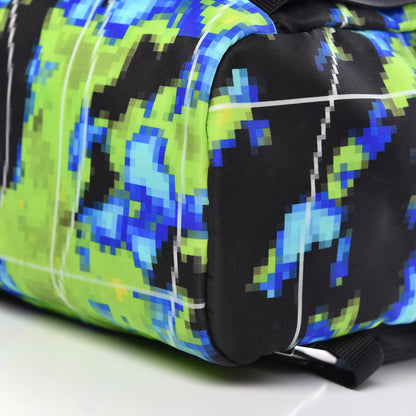 Prada Tessuto Nylon Radar Print Medium Double Buckle Backpack Multicolor 9 of 9