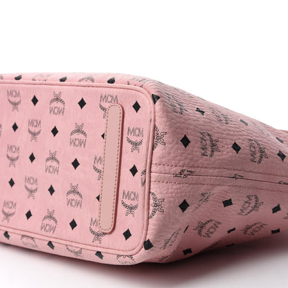 MCM Visetos Medium Anya Shopper Tote Light Pink 7 of 12