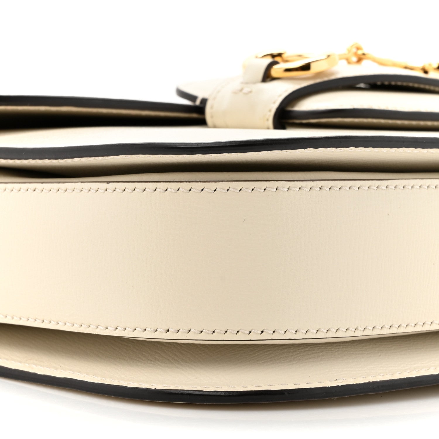 Gucci Azalea Calfskin Horsebit 1955 Shoulder Bag Mystic White 10 of 12